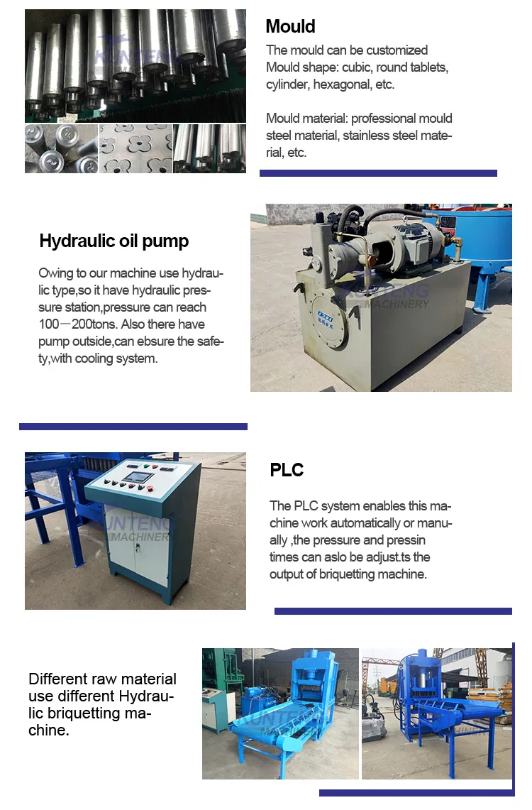 200 Tons Automatic Hydraulic Fast Burning Charcoal Briquette Machine