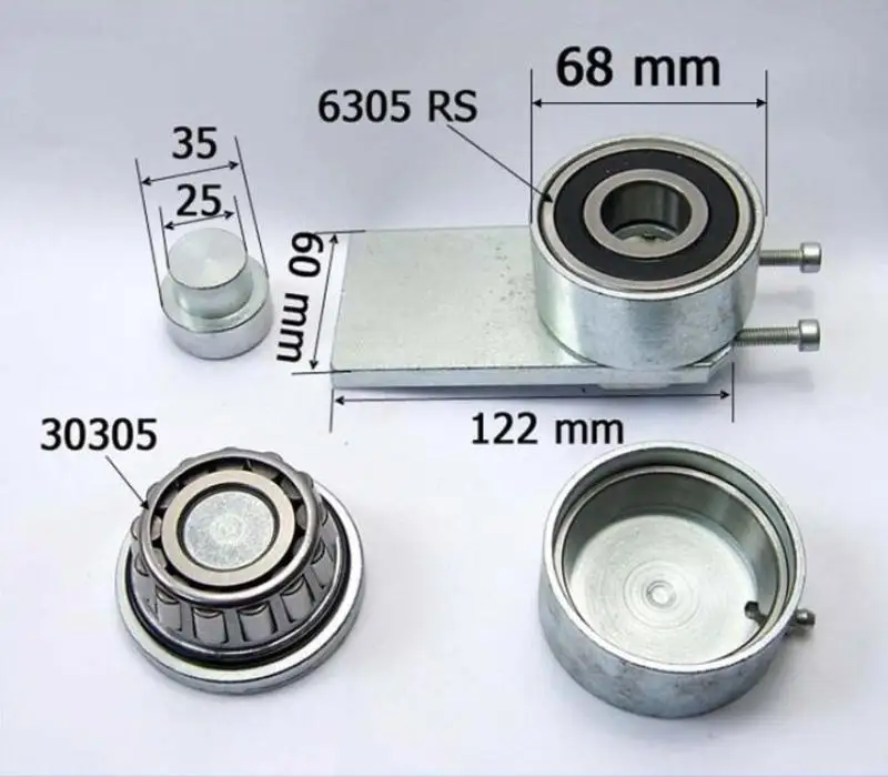 Heavy Duty Top Roller Guide Hinge with Ball Bearing for Sliding Folding Doors