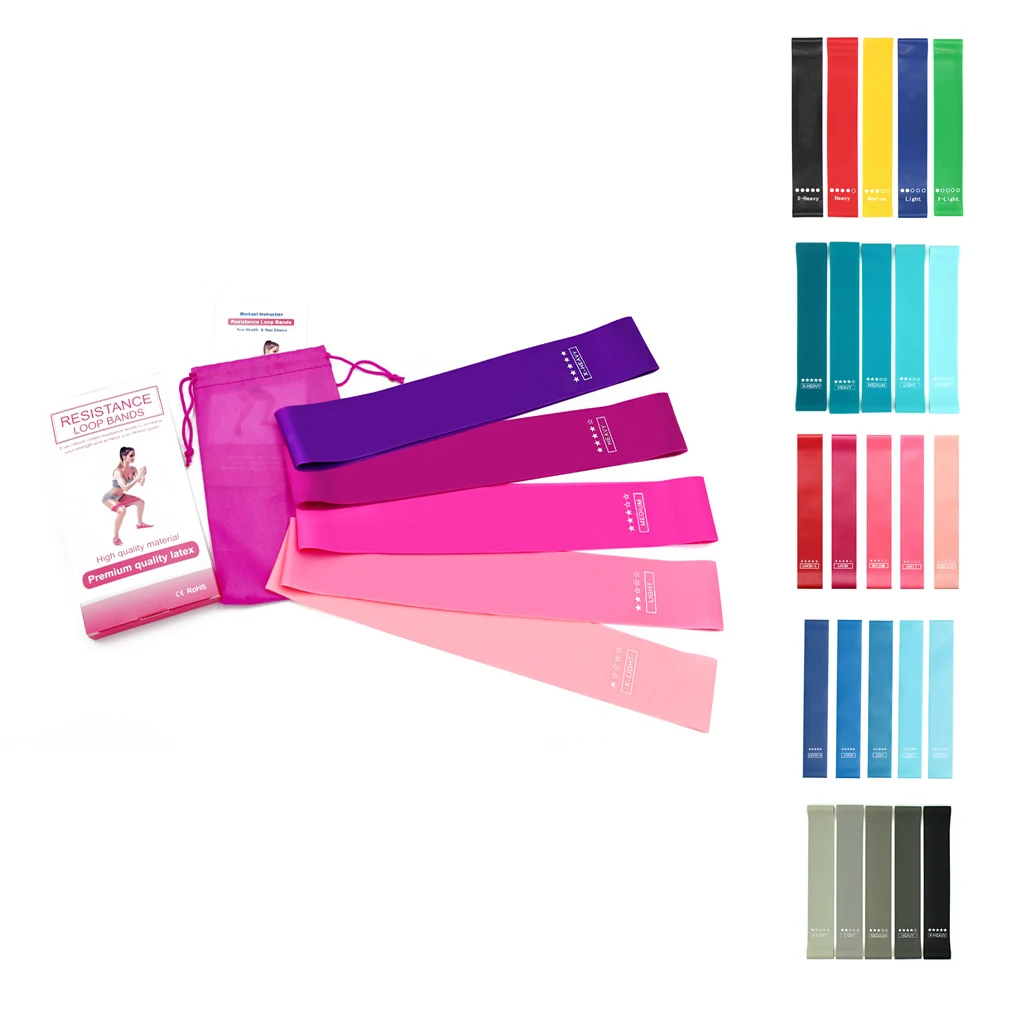 Elastic Rubber Bands Fitness Workout Equipment Training Exercise Hip