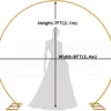 Ring over the person model 2.4*2.1m Gold