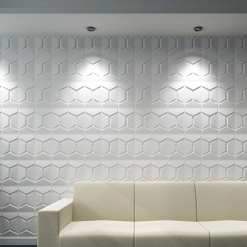 12 Tiles Bamboo Fiber Eco Friendly 3D Decorative Wall Panels BRANDY 32 sq ft 