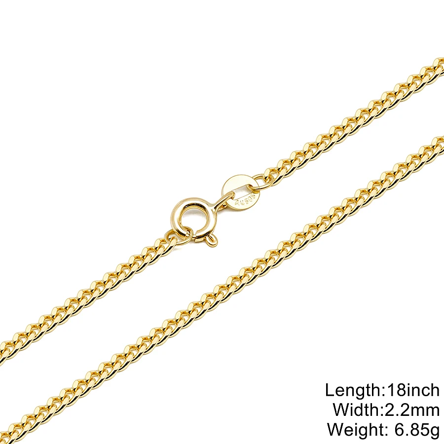 Hot Selling Fine Au585 Real Gold Necklace Solid Pure Oro 14k Gold Chain