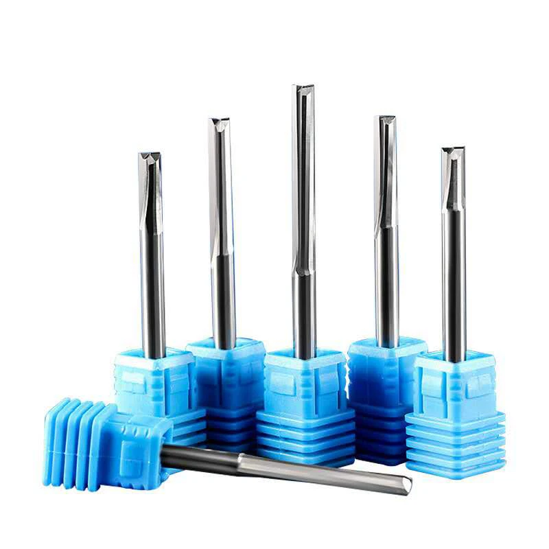 
Вольфрамовый карбид, 2 прямых флейта, инструменты для резки дерева, твердосплавная Концевая фреза с прямым покрытием для дерева 