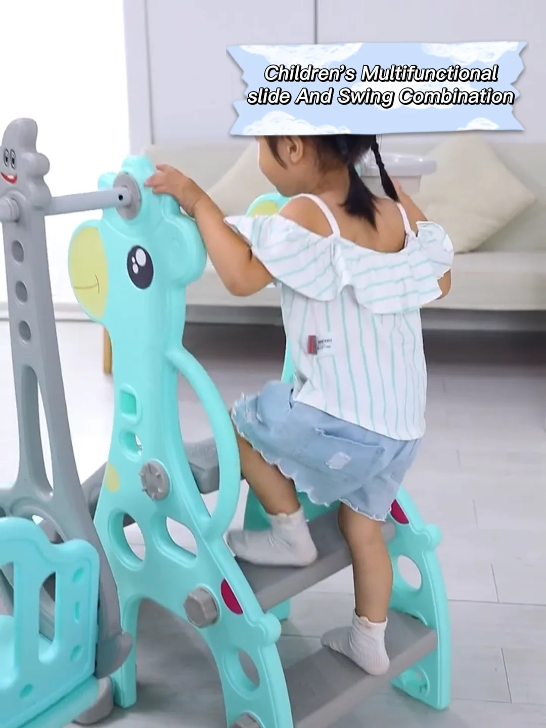 Luxury Toddler Slide And Swing Set Kids Indoor Playground Plastic Slide And Swing Toys Buy