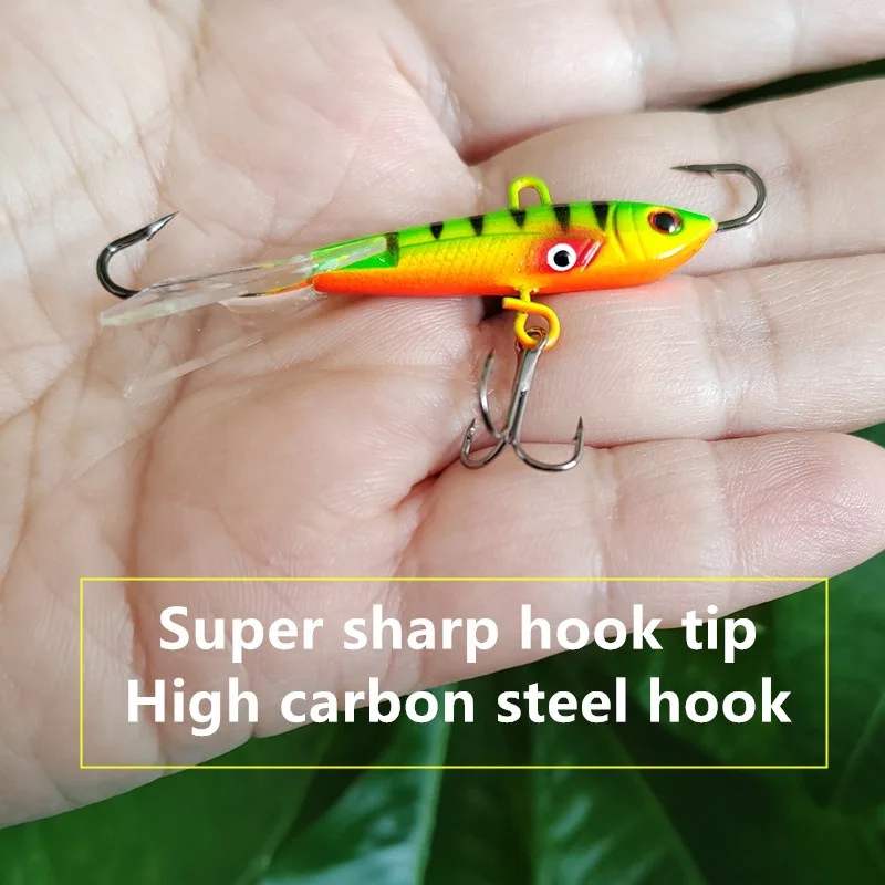 Mister Jigging Ice Fishing Accessories 60mm 10g Metal Lure Jig Tip Up Ice Fishing Lead Fishing