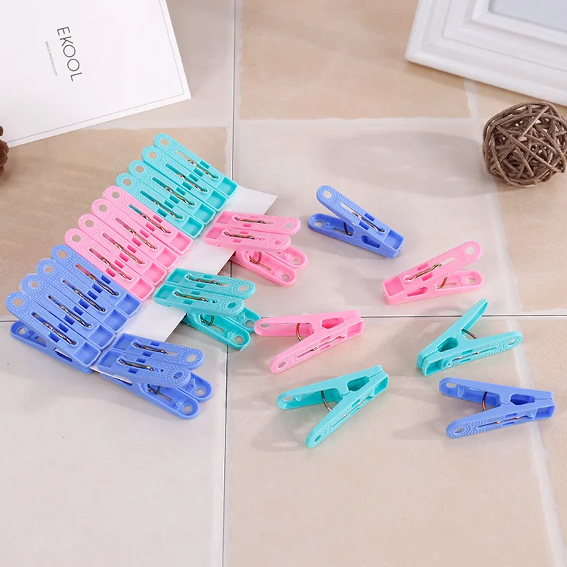 Hot Sale Plastic Clothespins Mini Clothesline Rope Clips Socks Clip