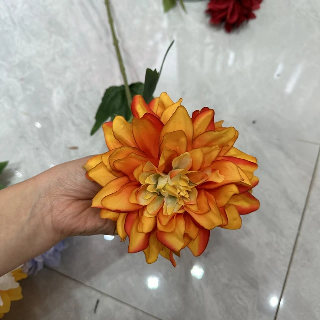 Handmade Single Dahlia Simulation Tabletop Christmas Graduation Chinese New Year Halloween New Year Valentine's Day Easter Home