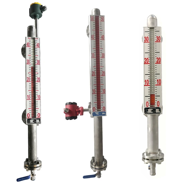 Industrial Dual Level Liquid Level Indicator Transmitters Different Liquid Interface Magnetic Float Application