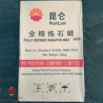 Fully Refined Paraffin Wax 60 62 Kunlun Brand Wholesale Price For