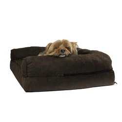 Wholesale Dog mattress memory foam dog bed velvet orthopedic dog bed