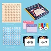 Multiplication + addition practice board 112 cards