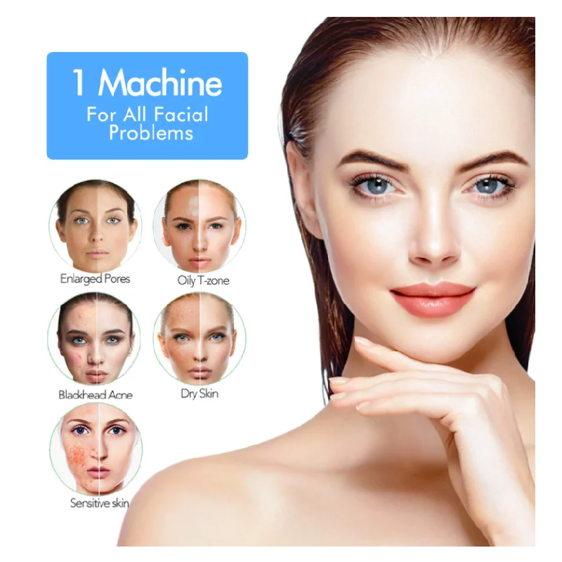 PSB professional home handheld nano ionic spa face facial steamer set with stand