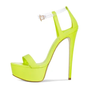 Womens Ultra High Heel Stripper Shoes High Heel Platform Sandals