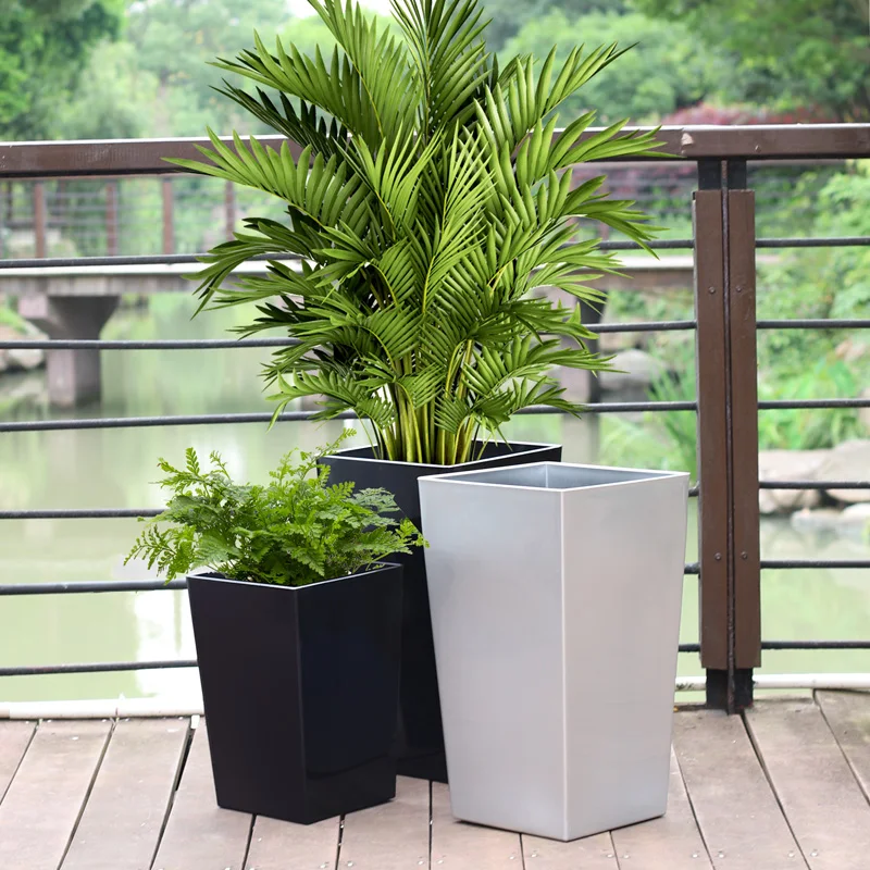 Grande Vasca Per Fioriere Barili 34 Cm Plastica Giardino - Foto 2