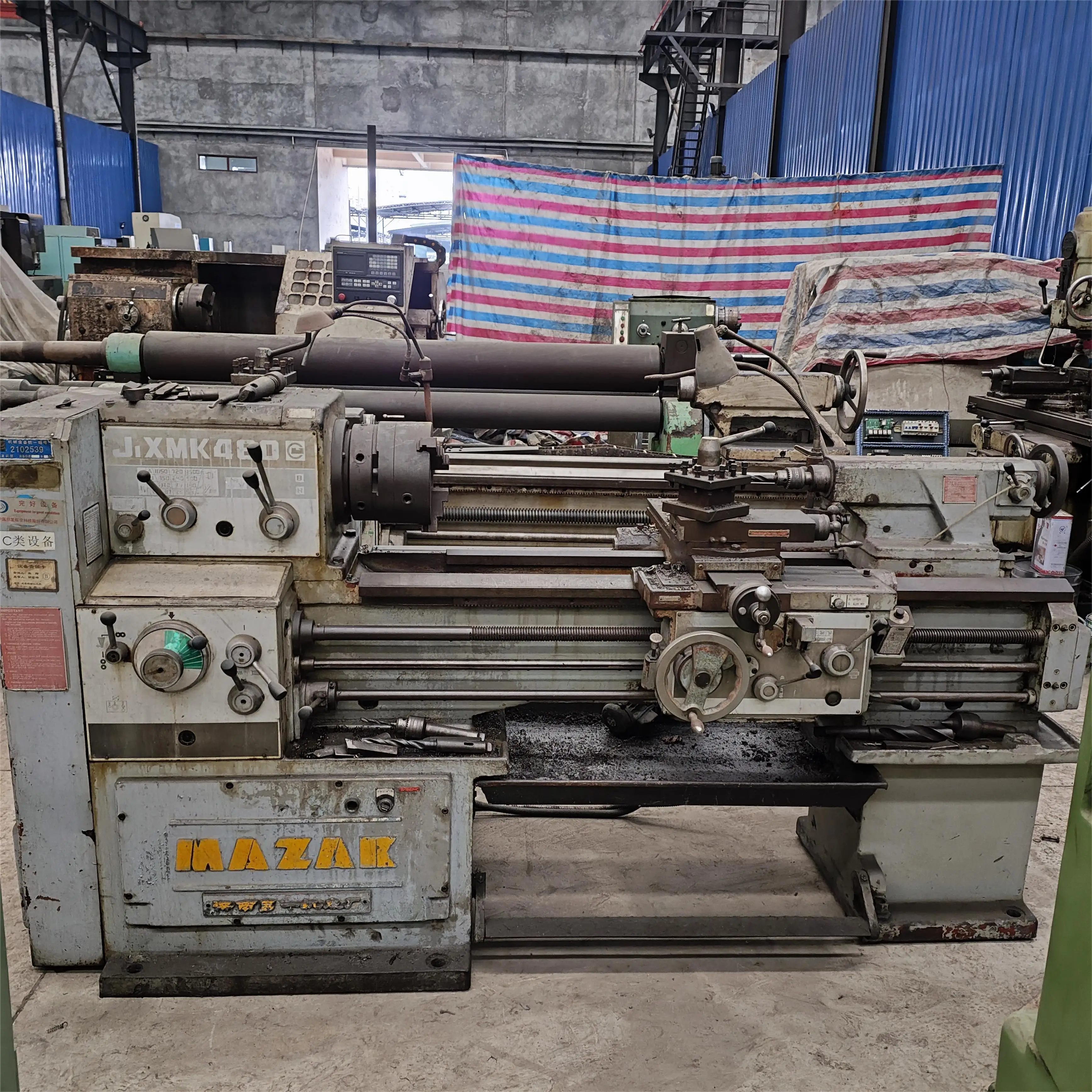 Cheap Price Second Hand Horizontal Lathe Machine for Sale Japanese Brand MAZAK Used Lathe Machine
