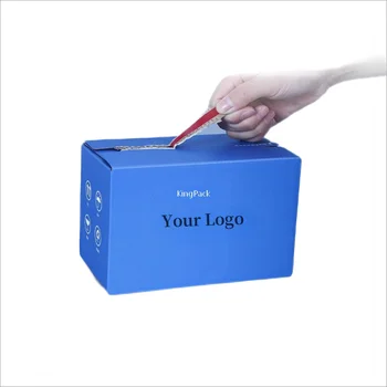 Flexography Custom Zipper Tear Strip Mailer Packaging Shipping Box