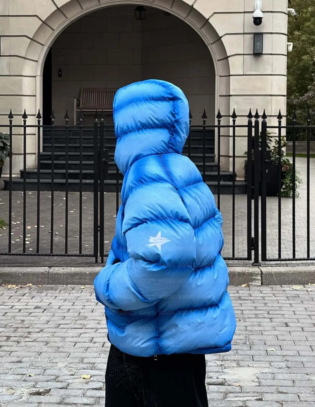 Salati Manufacturer Winter Windproof Lightweight Regular Spray Dyed Wash Cotton Feather Quilted Puffer Bubble Jacket Hooded Coat gallery 8