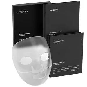 OEM Face Mask Men Premium Hydrogel Green Tea Hyaluronic Acid Collagen Hydrating Firming Even Skin Tone Men Facial Sheet Masks