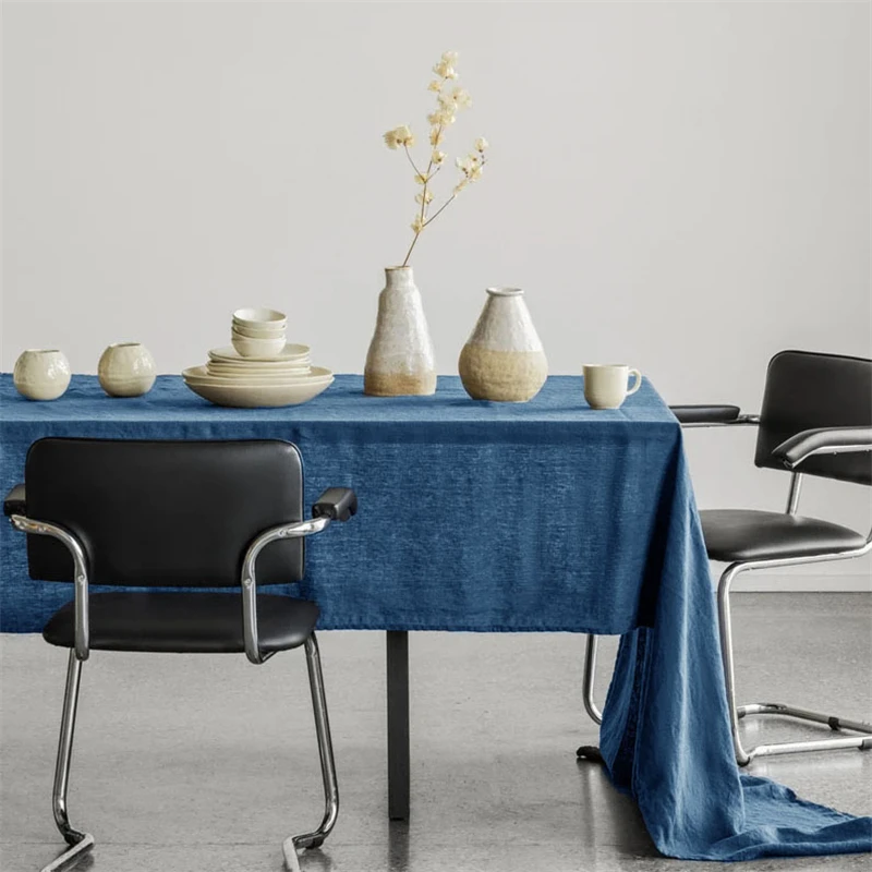 100% льняная скатерть для отеля 140x140