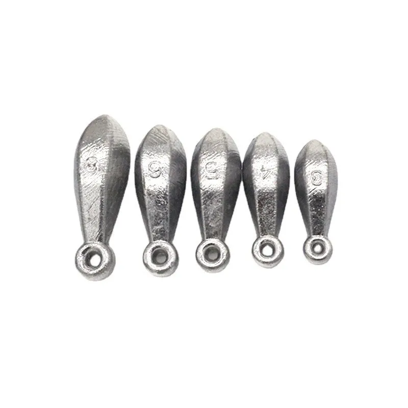 Sportteer 20 Pack Pendant Iron Fishing Lead Sinkers, Rustproof, Durable
