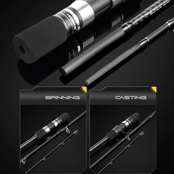 Saltwater Fishing 3-Section MH Action Rod 1.83m-1.91m 30T Carbon Spinning/Casting Slow Pitch Jigging Rod – Metal Jig – view 4