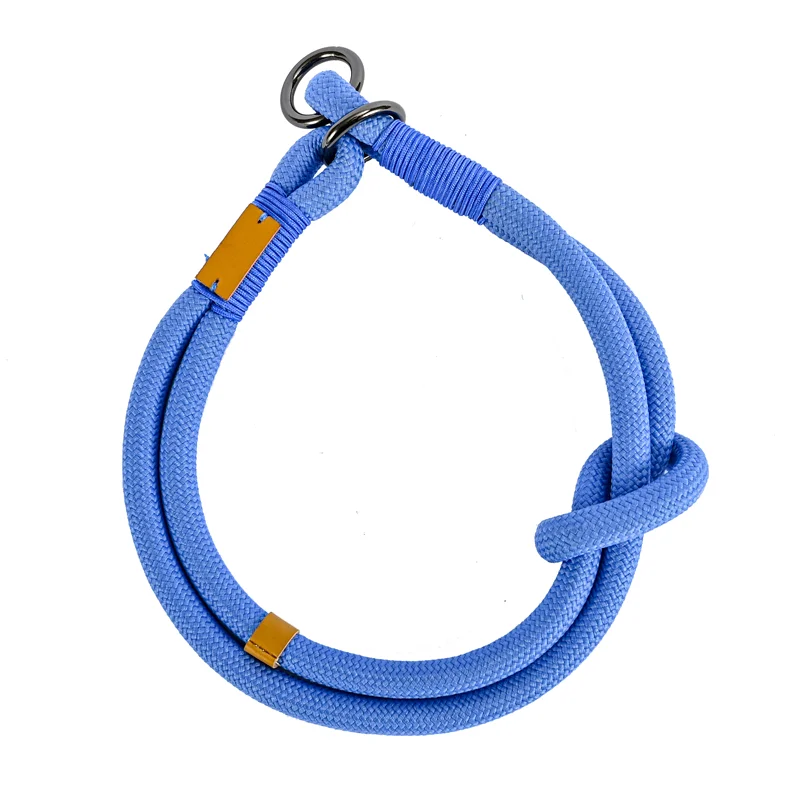 Custom Heavy Duty Rope Dog Collar Slip Adjustable Training Pet Collars