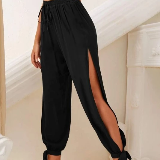 Wholesale 2022 High Slit Harem Pants Women Hippie Harem Pants Trousers -  Buy Shein Split Thigh Knot Hem Solid Trousers,Plus Size Women's Pants &  Trousers,Trousers For Women Product on Alibaba.com
