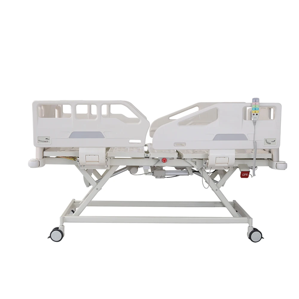 Heavy Duty Stainless Steel Rail Electric Modern Hospital Rehabilitation Bed-Five Function Motorized Nursing Unit Infusion 5