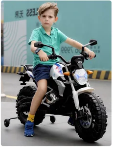 Battery Motorcycle for Kids 5-8 Years Old Rechargeable Bike Electric Ride on Sport Motorcycle