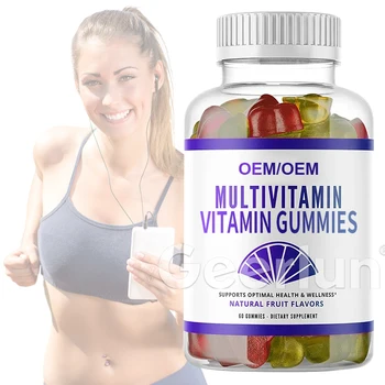 OEM Private Label Multi Vitamin C Gummy Immune Support Sugar Free Pectin Multivitamin Gummies