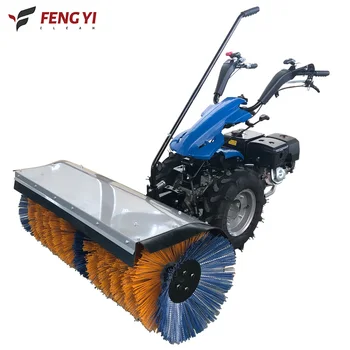 4-in-1 snow plow All gear rolling brush snow plow School road manual dust removal self-walking snow removal equipment