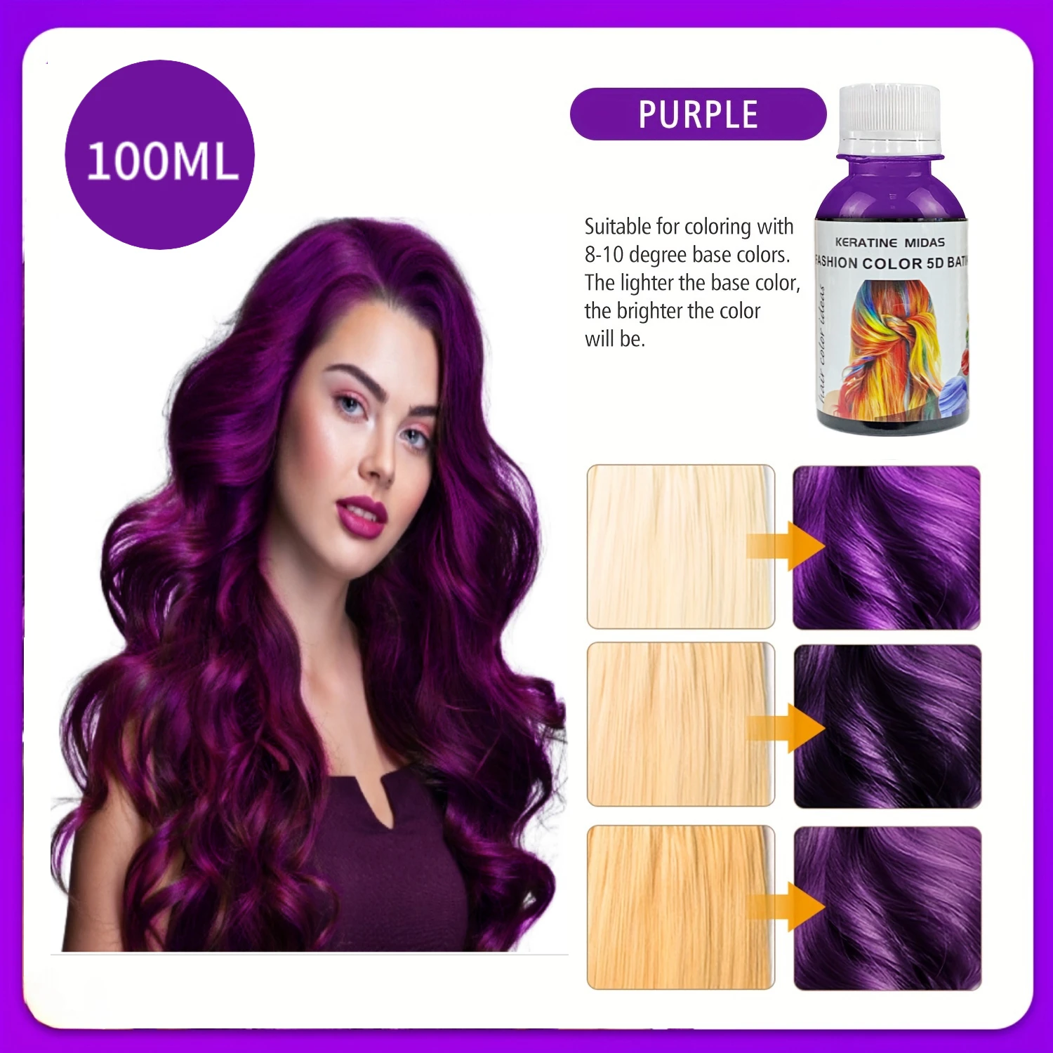 100ml Semi Permanent Mini Small Size Bottled Brands Hair Manicure Hair Dye Products Hair Color Cream