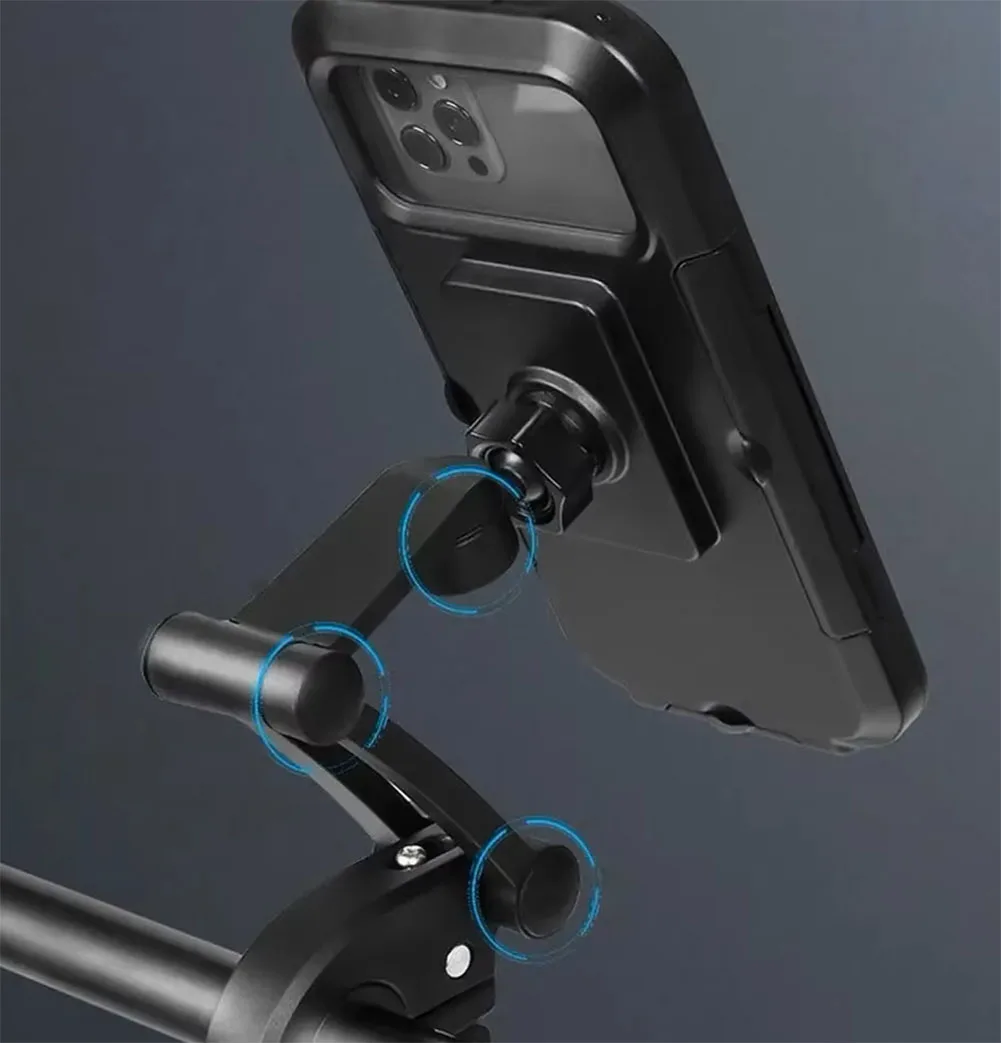 360 Degree Motorcycle Bike Bicycle Phone Holder Stand Mount Waterproof Folding Adjustable Outdoor Mobile Phone Holder Stand