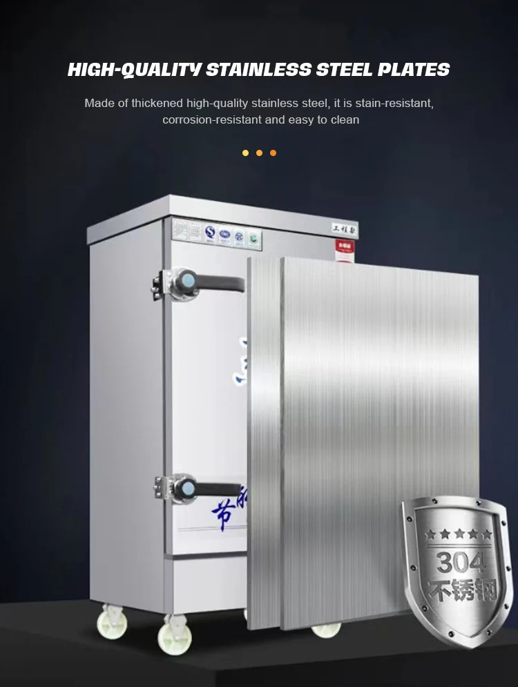 product commercial electric gas rice steaming steam machine steamed cabinet steamer-6