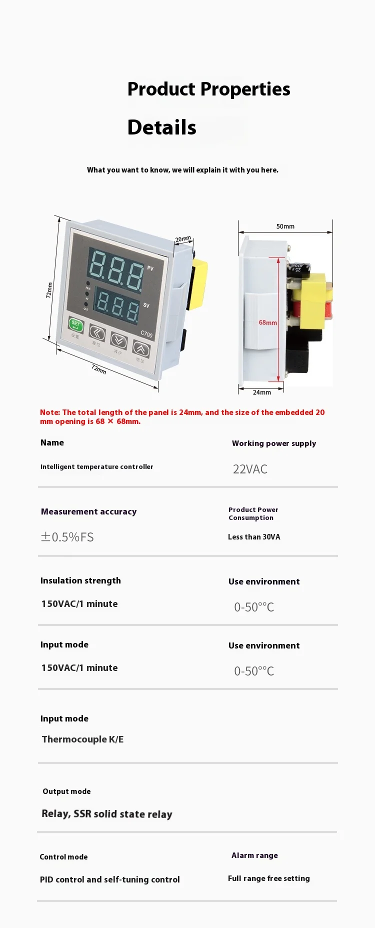 Specifications
