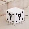 Question mark stool - white medium size