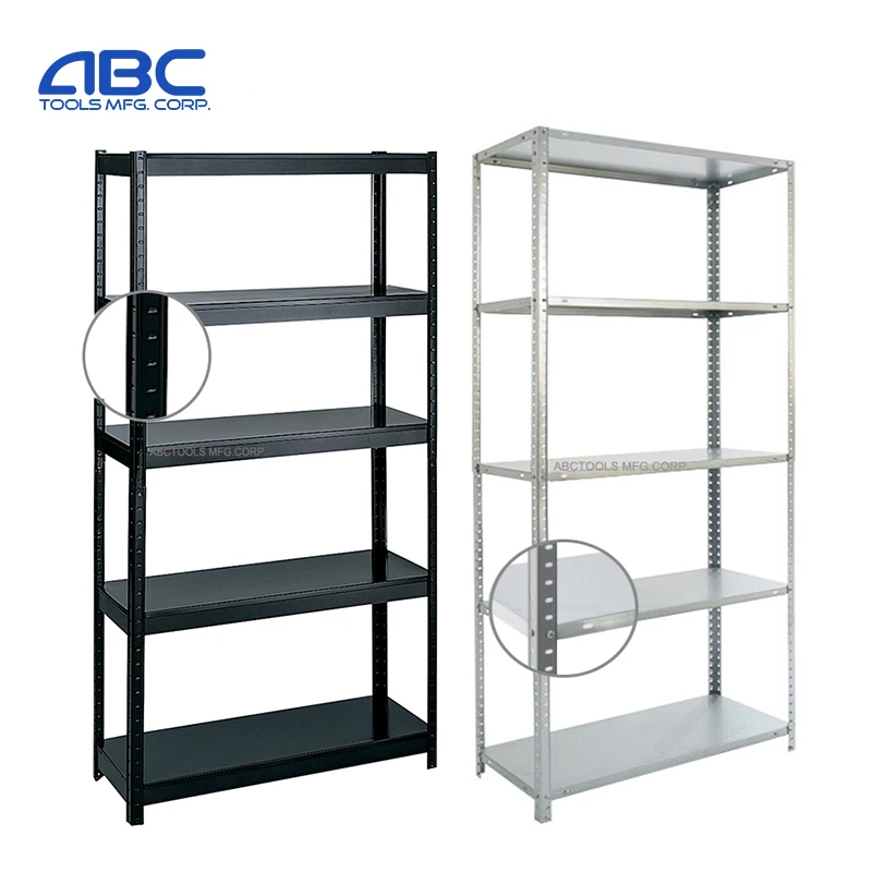 ABCTOOLS 5-Shelf Warehouse Storage Rivet Metal Rack Shelf with Cheap Price