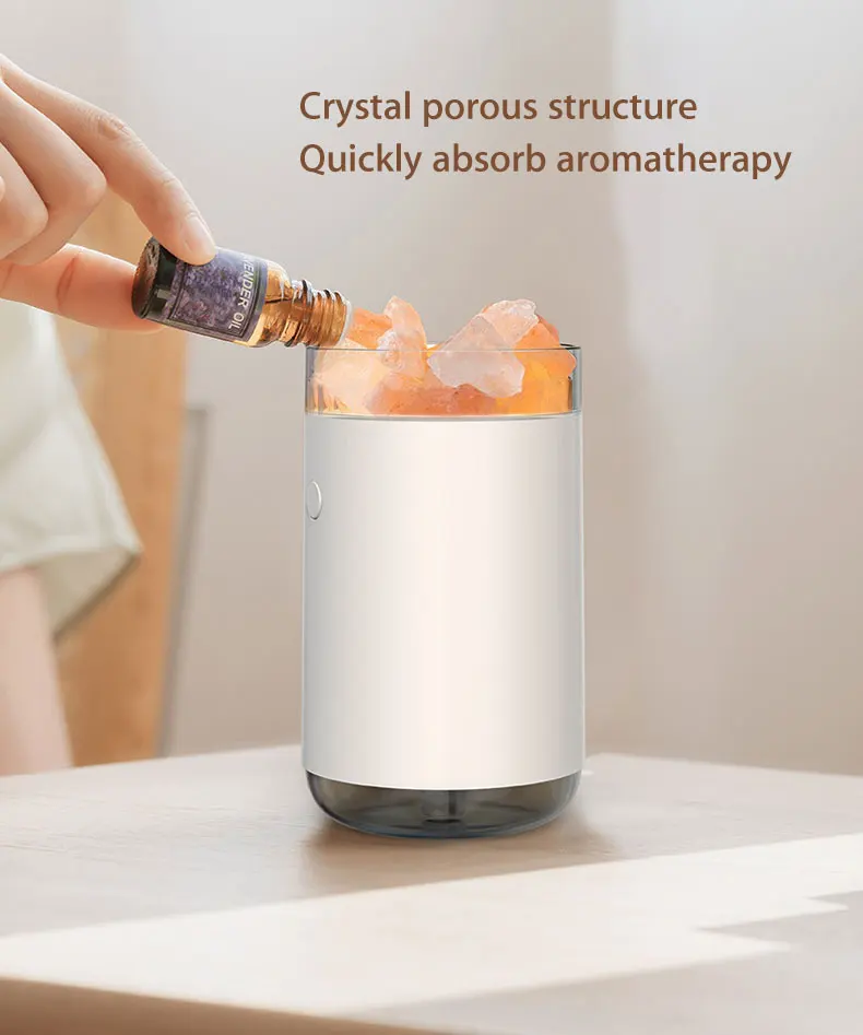 Crystal Salt Stone Humidifier Air Humidifier Essential Oil Diffuser