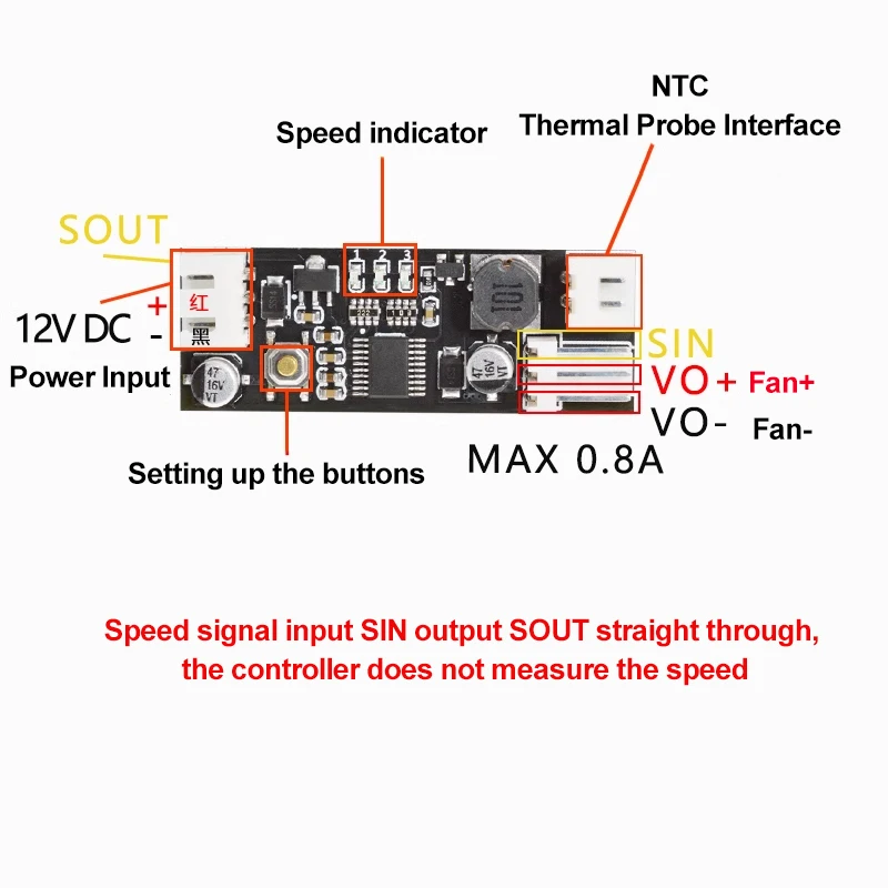 Temperature Controller, 12V, 0.8A, PWM, 2-3 - detail 6