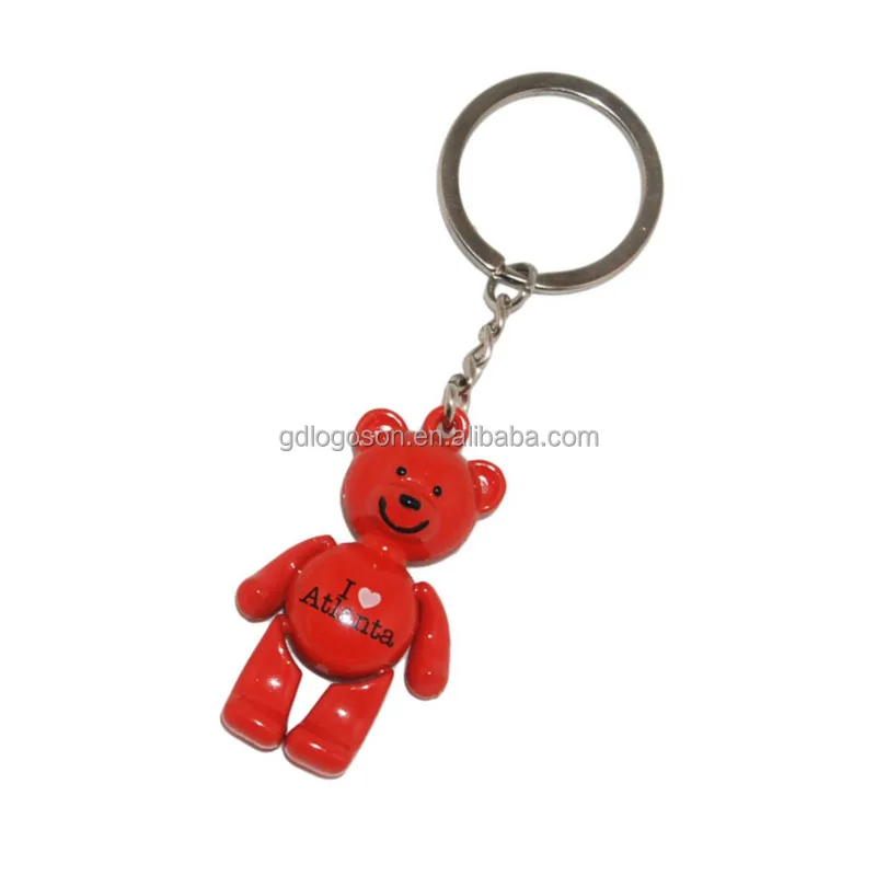 Atlanta Teddy Bear Key Chain