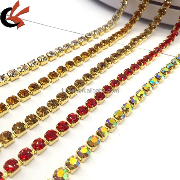 6mm Rhinestone Cup Chain In Roll Cup 