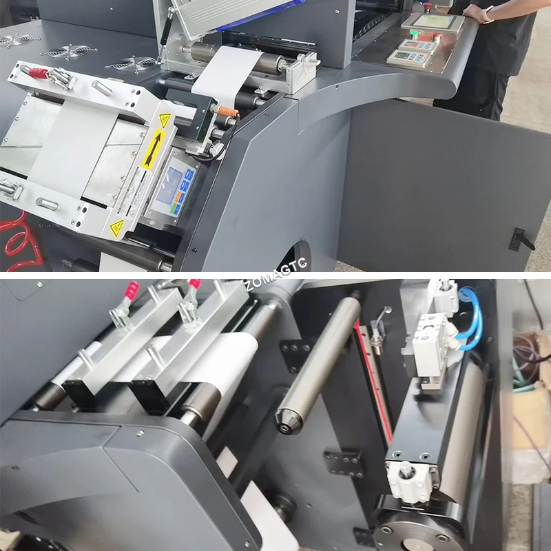 Automatic CMYK Colour Label Banner UV Printers Roll to Roll Digital Label Cold Foil Stamping Spot UV Varnish Printing Machine