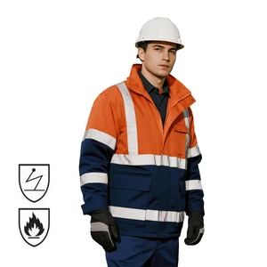 CE Certificate PPE Antistatic Fire Retardant Mining Reflective Maintenance Miner Uniform Construction Winter Clothing Workwear