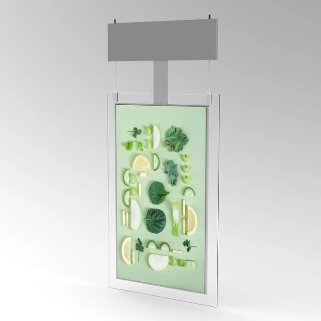 Потолочная двухсторонняя светодиодная рекламная вывеска 43 дюйма WiFi Eithernet