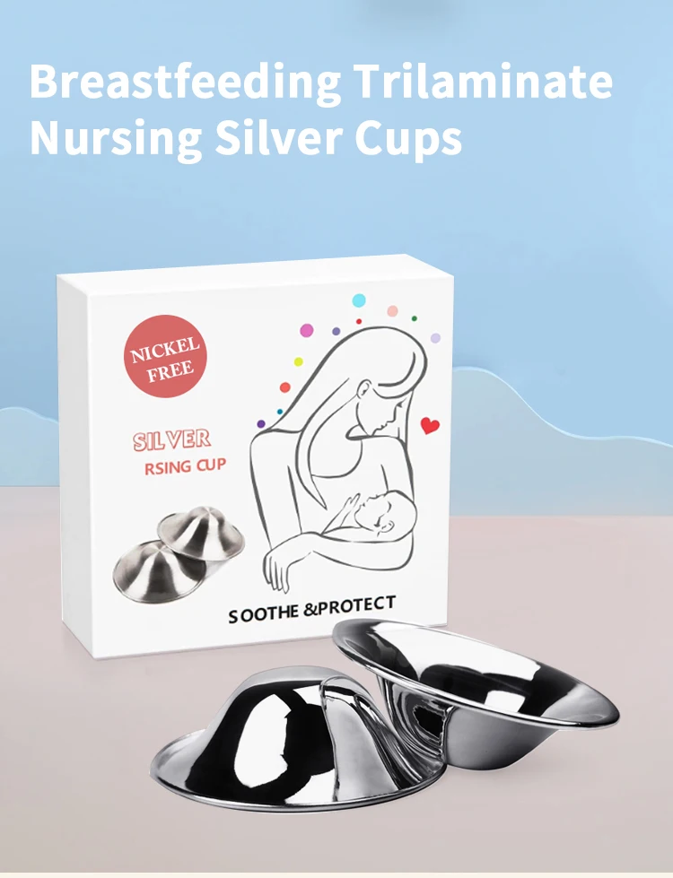 Breastfeeding Trilaminate Nursing Silver Cup Breastfeeding Accessories Reusable Protective