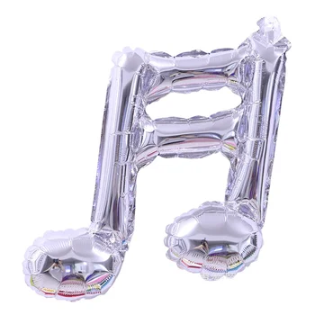 Promotional Music Symbol Aluminum Film Balloons Various Styles Single And Double Music Symbol Balloons For Party Decoration