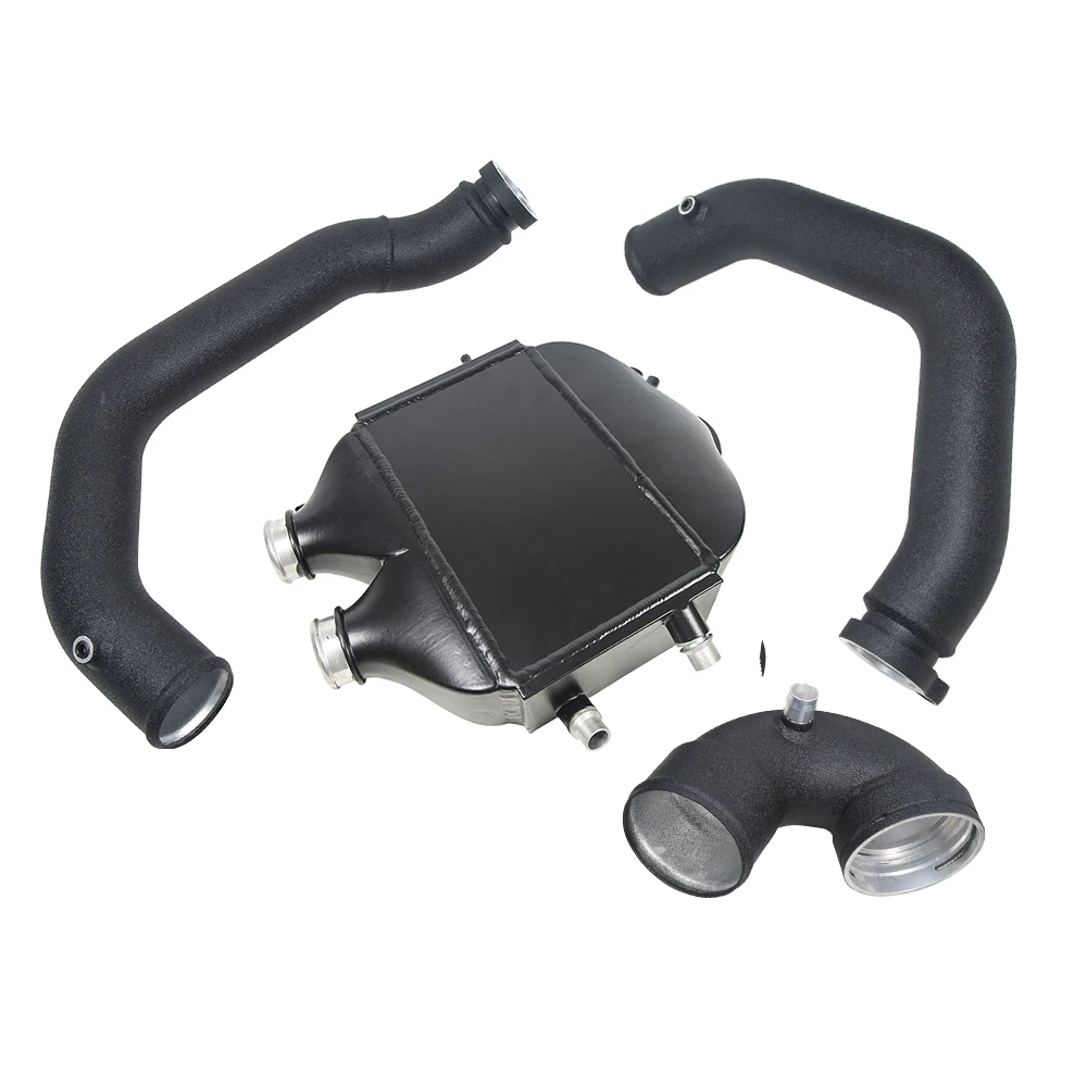 Kyosatr Top Mount Intercooler Kit W / Charge Pipes For BMW 15-20 M2 M3 F80 M4 F82 F83 S55