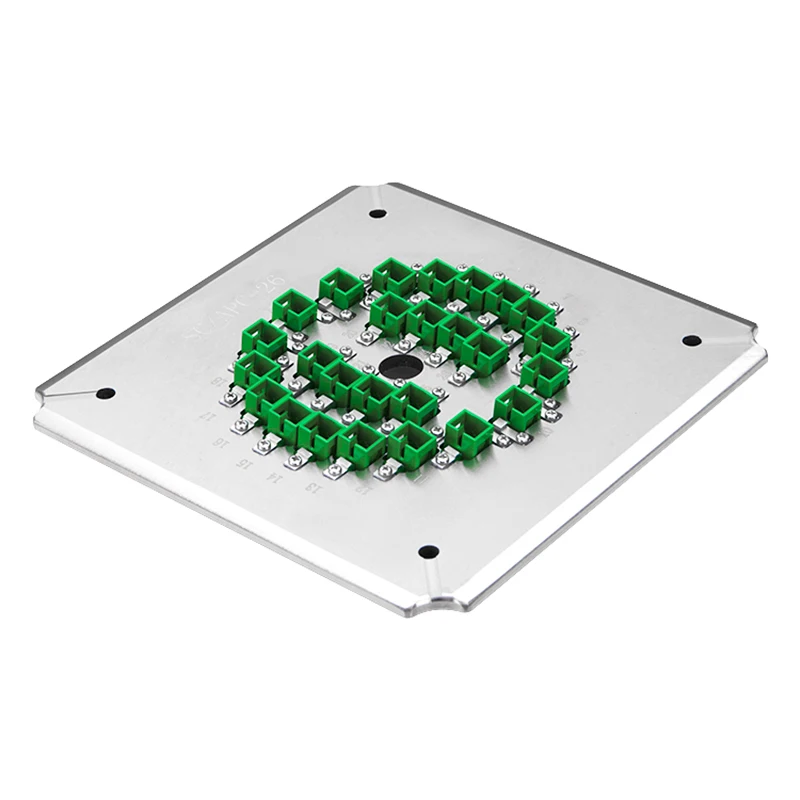 High Stability Fiber Optic Polishing Jig with Good Surface Quality and Easy to Change Jigs for SC APC Connector Type