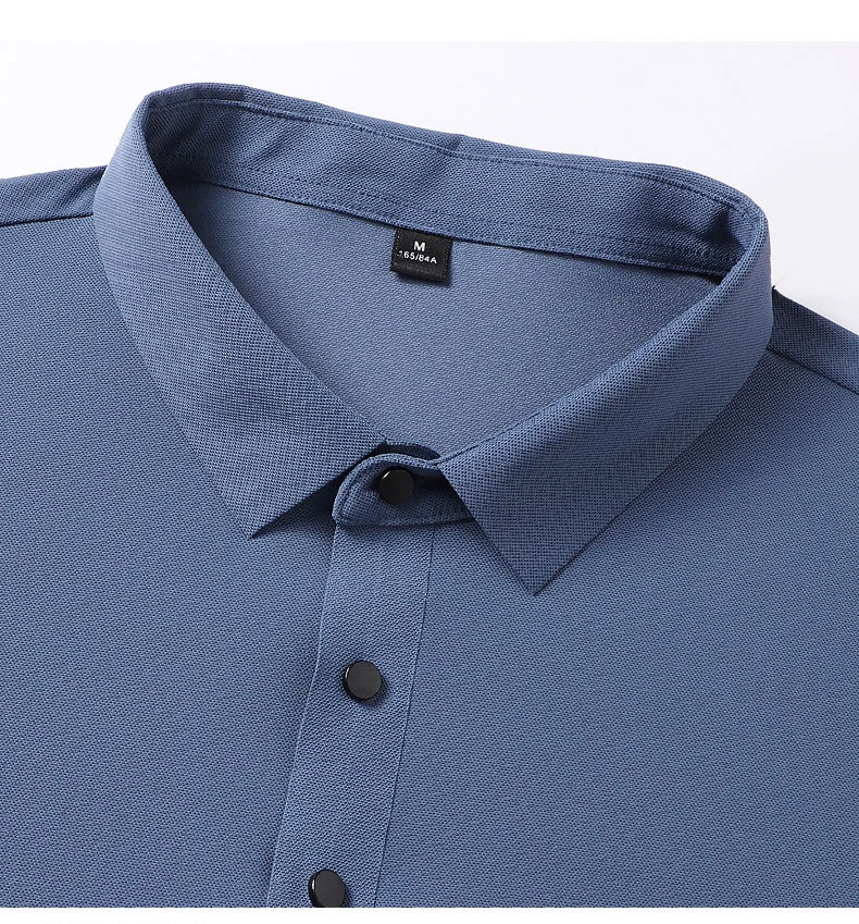 Men's Summer Cool Feeling Ice Silk Short Sleeve Polo Shirt Business ...