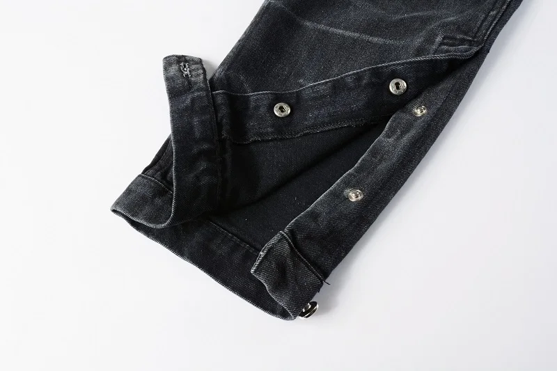 Punk Style Straight-Leg Buggy Jeans for Men - Custom Vintage